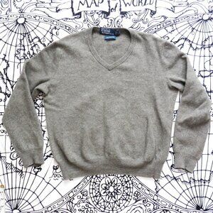 Polo Ralph Lauren || 100% Merino Wool Pullover V-Neck Sweater